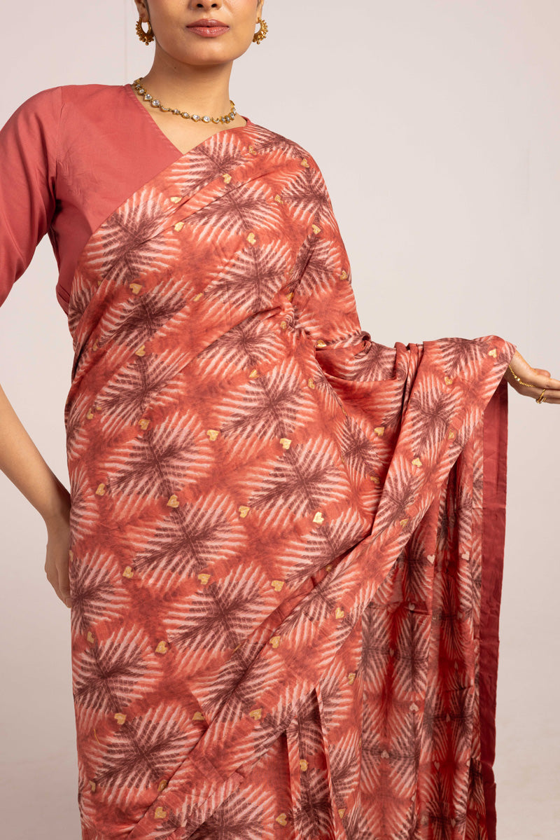 Tapestry of Dye Heart Saree