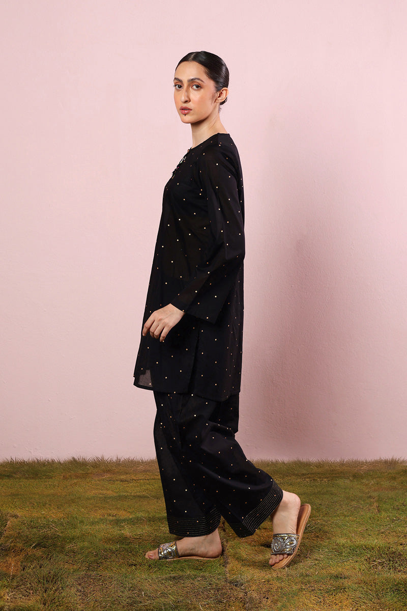 Gilded Floral Dot Duo