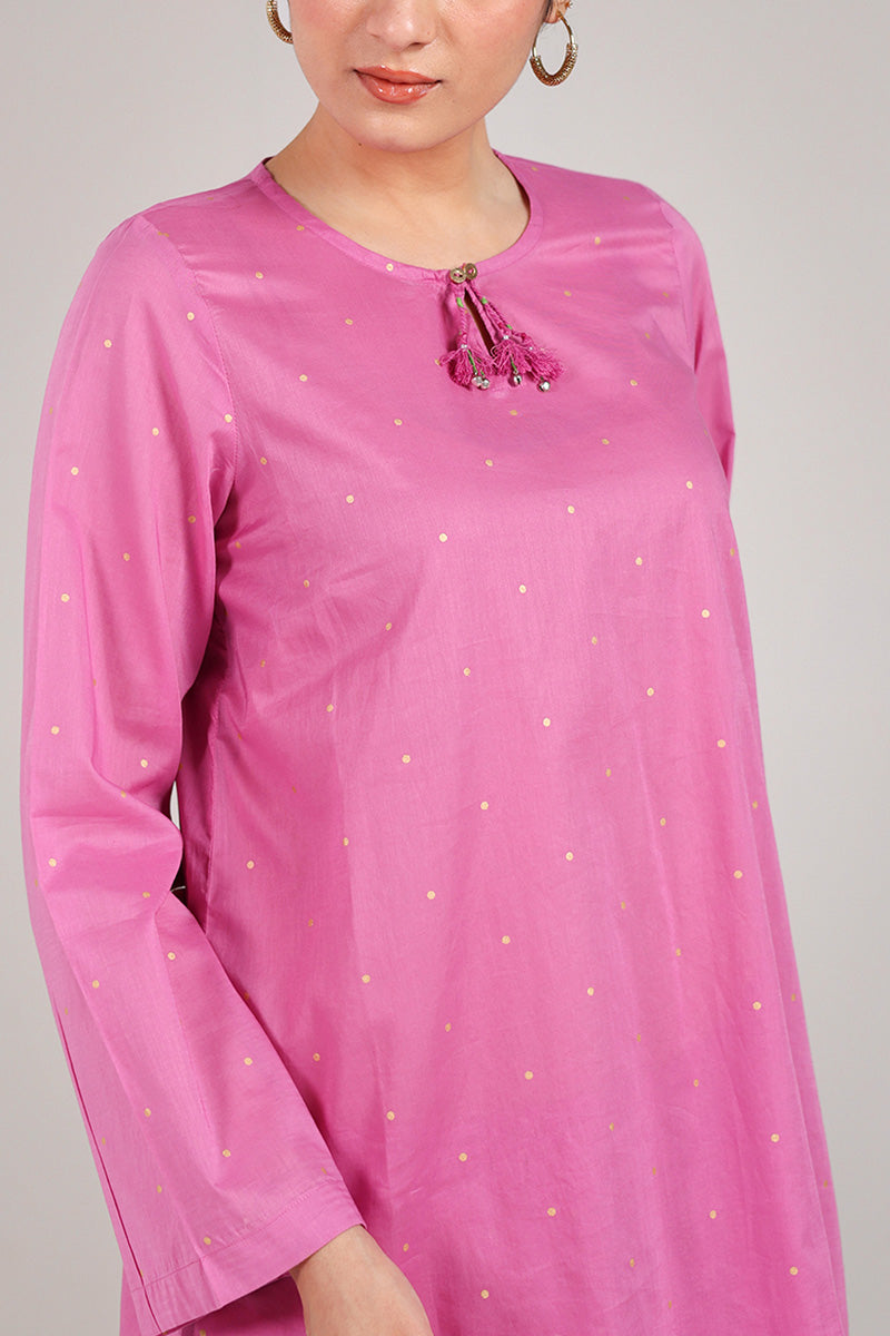 Gilded Floral Dot Duo