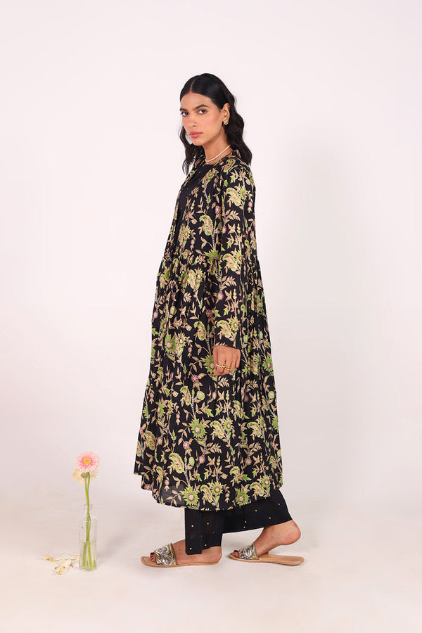 Zeba Gilded Floral Set