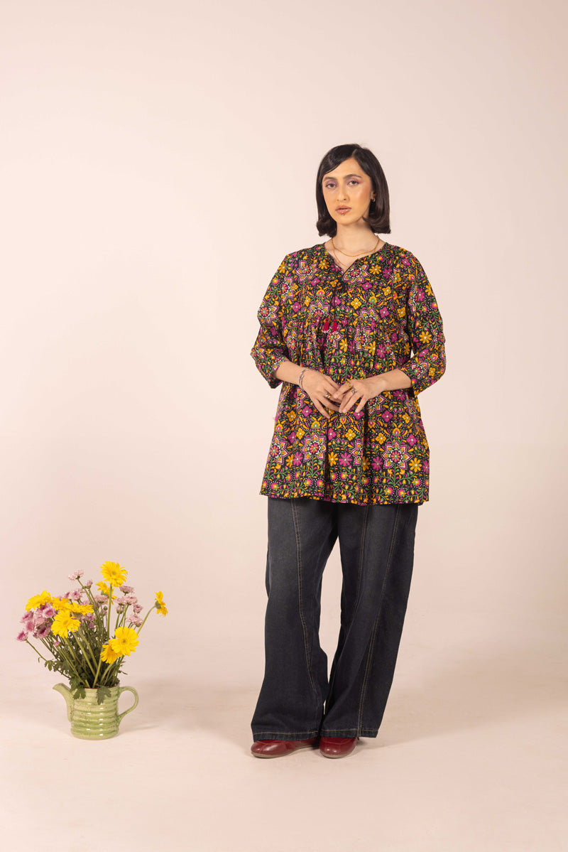 Maxican Floral Bloom Top