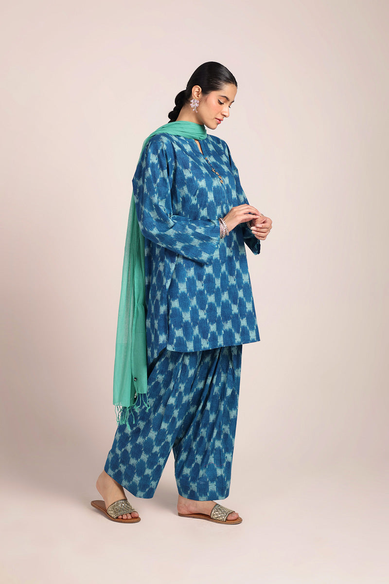 Gota Glint Ikat Duo