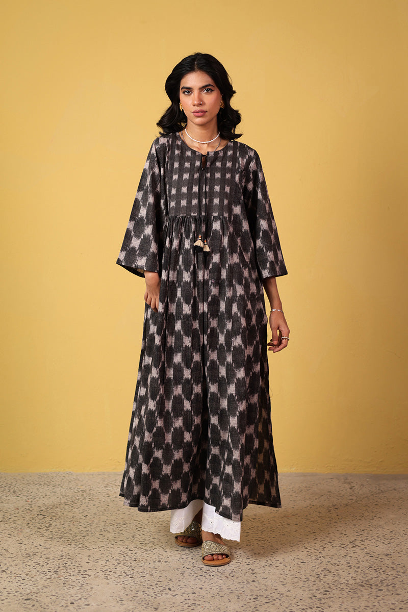 Tassel Twirl Ikkat Kurta