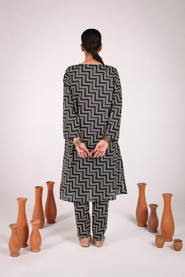 Blooming Bagh Chevron Duo
