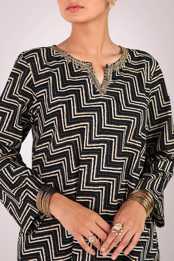 Blooming Bagh Chevron Duo