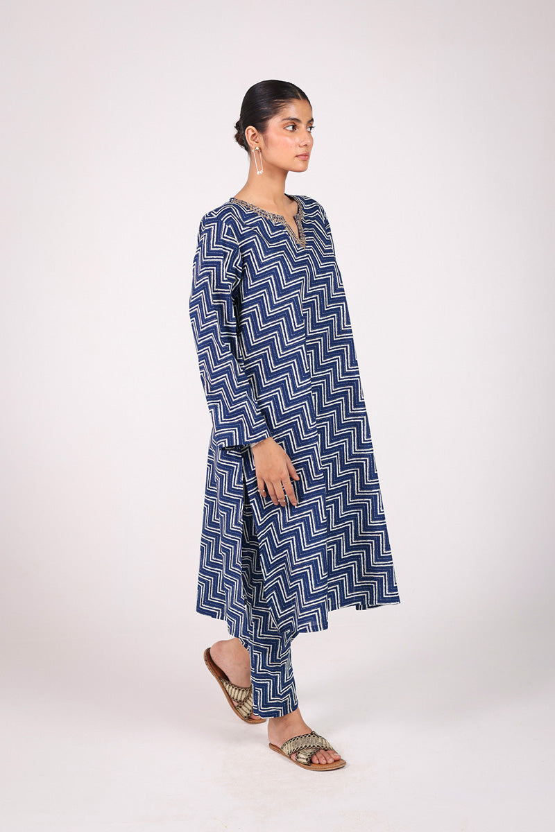 Blooming Bagh Chevron Duo