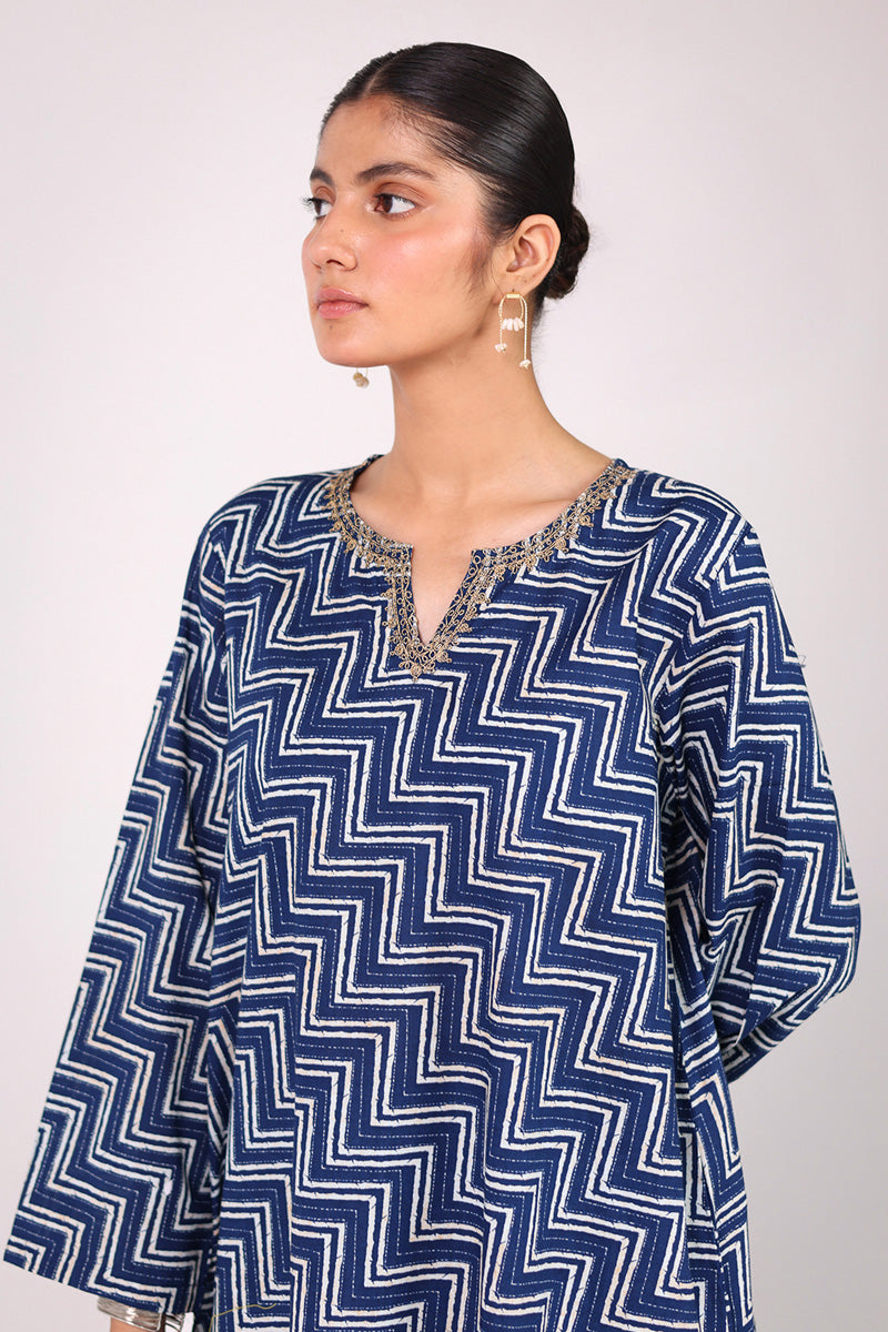 Blooming Bagh Chevron Duo