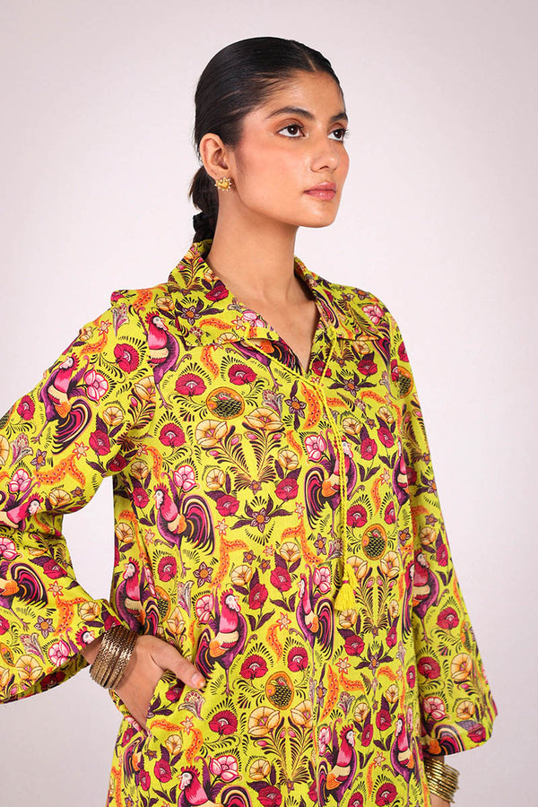 Rooster Folk Flair Co-Ord Set