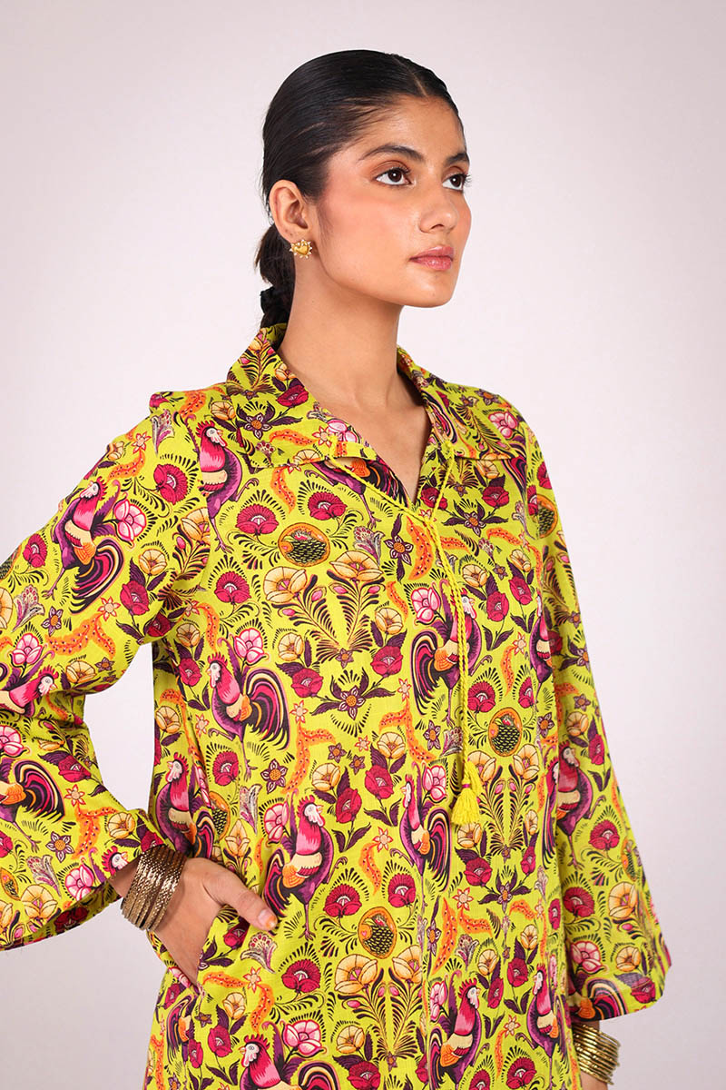 Rooster Folk Flair Co-Ord Set