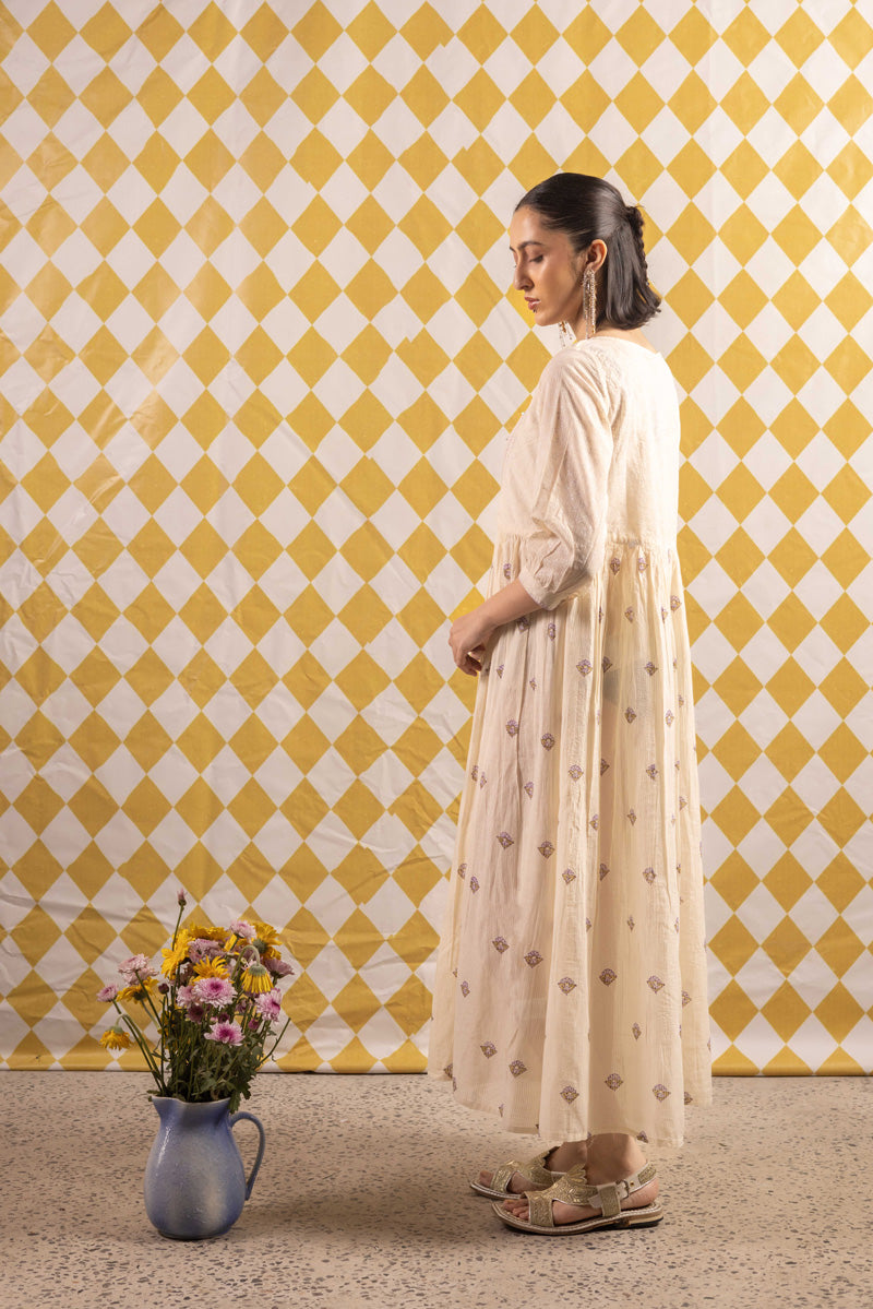 Block Printed Chambeli Frock