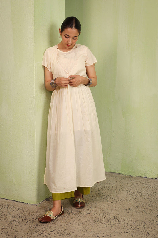 Nur-E-Gul Appliqued Dress