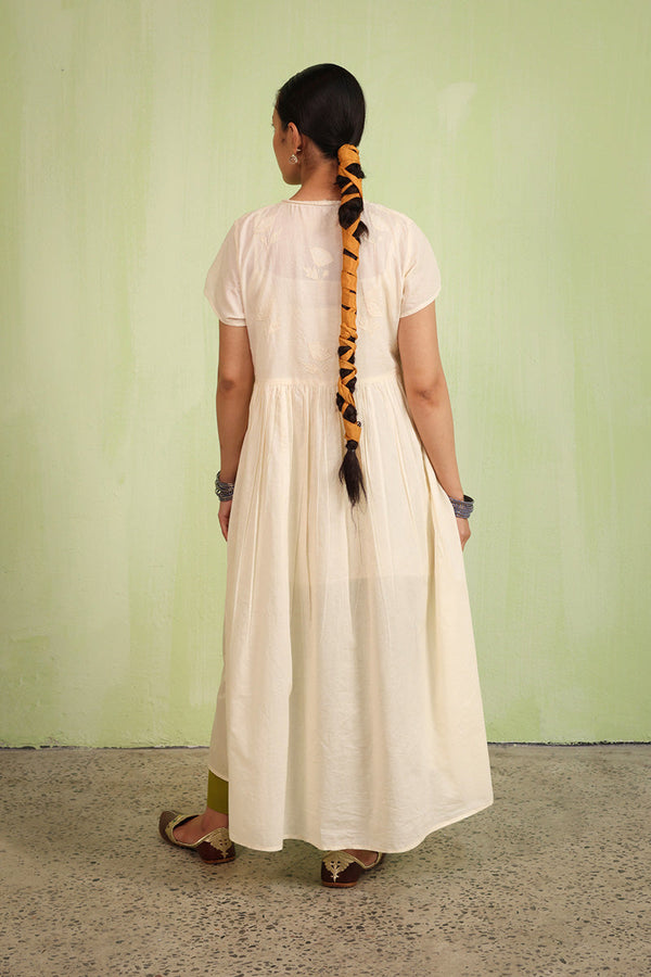 Nur-E-Gul Appliqued Dress