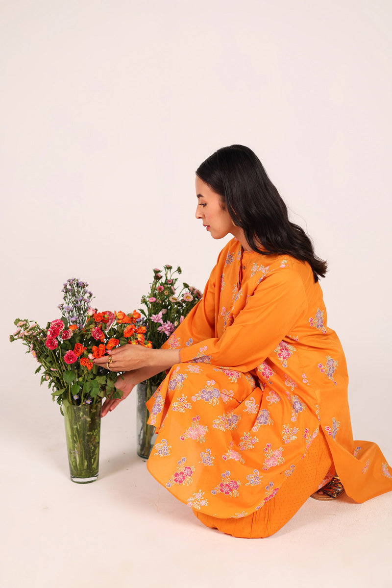 Block-Printed Ferozan Ensemble