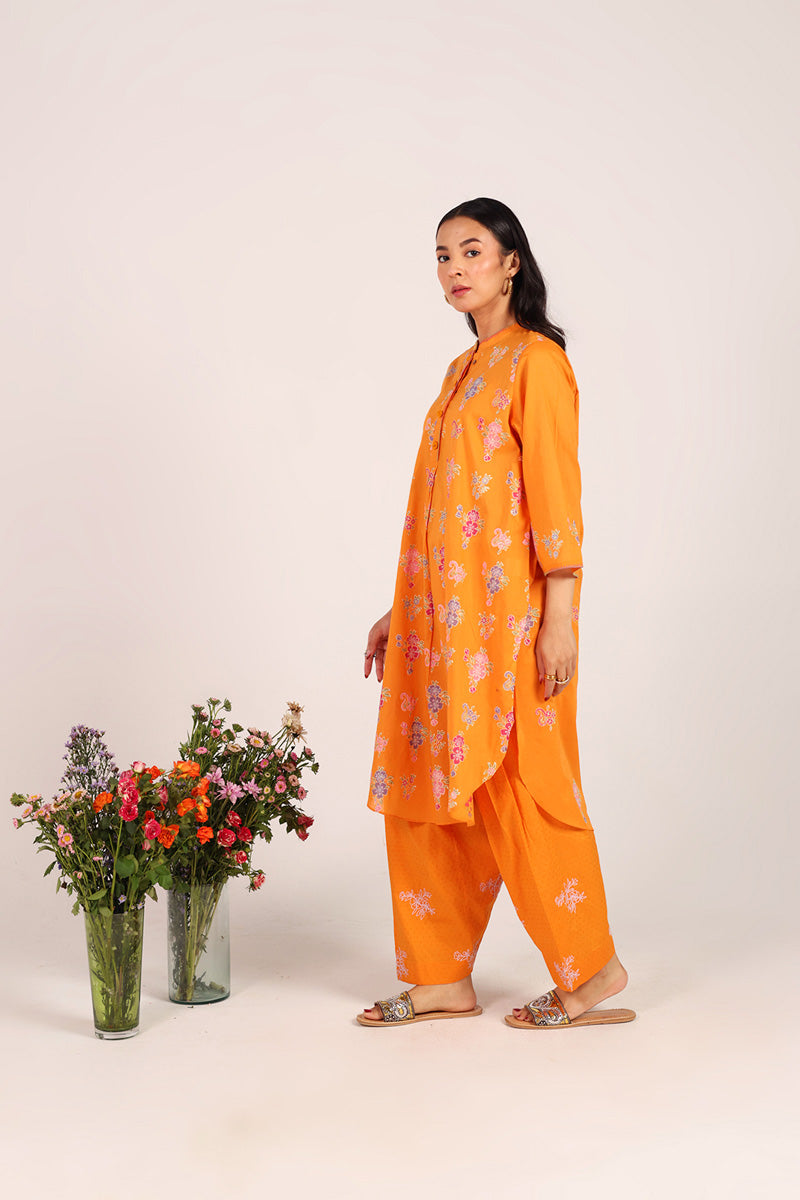 Block-Printed Ferozan Ensemble