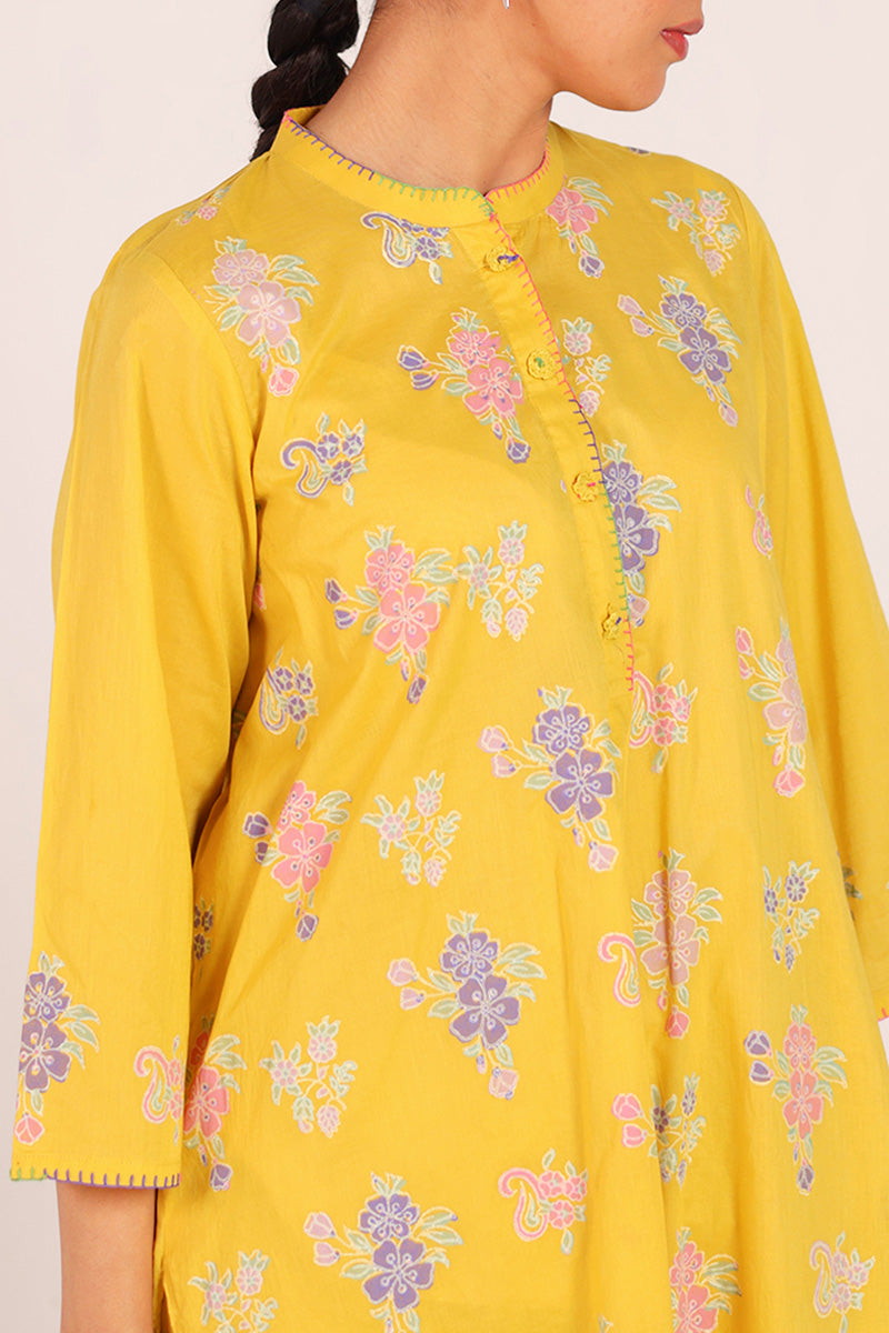 Block-Printed Ferozan Ensemble