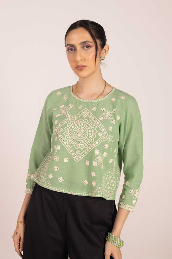 Aina Embroidered Top