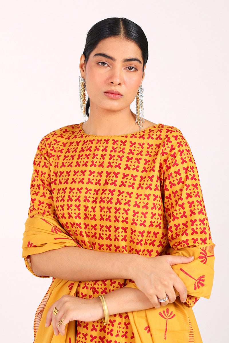 African Charm Block Baat 3 Piece Suit