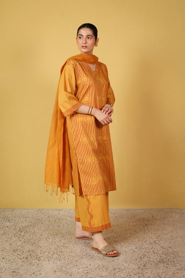 Block print African Charm Duo