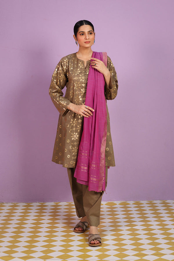 Zareen Beaded Blush Dupatta