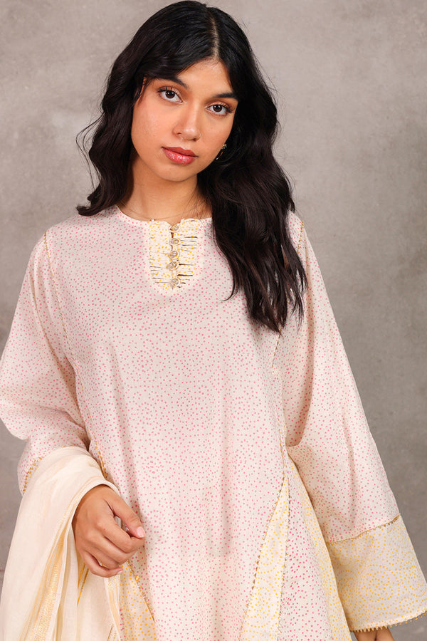 Block-Printed Anarkali Ensemble