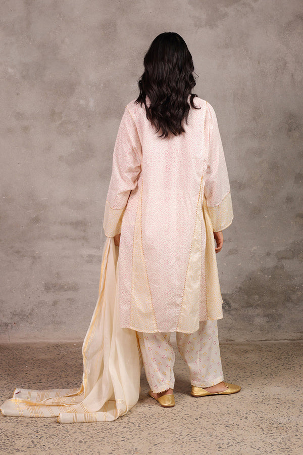 Block-Printed Anarkali Ensemble