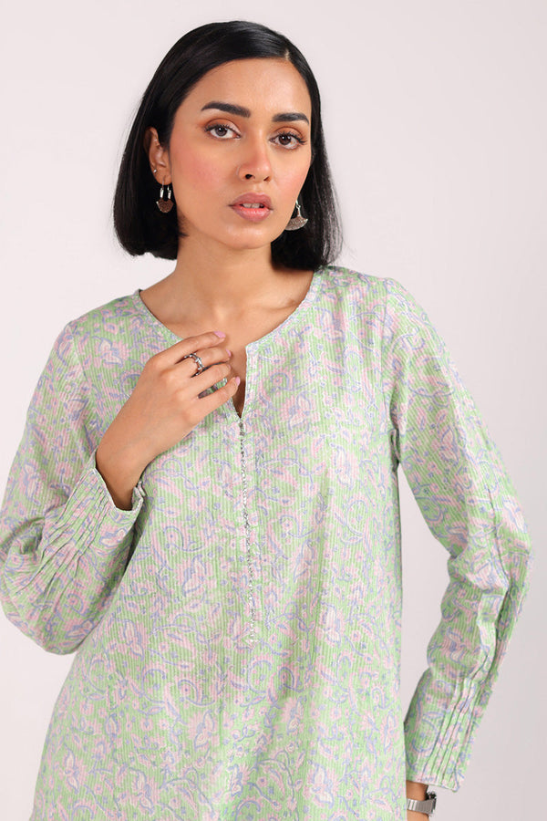 Block Printed Chambeli Shirt
