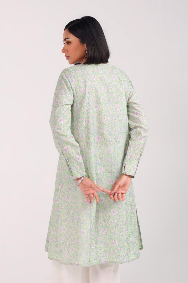 Block Printed Chambeli Shirt