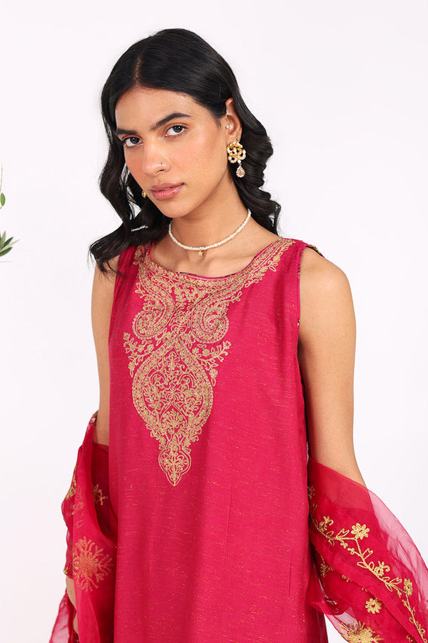Hues of Red Golden Drift 3 Piece Suit