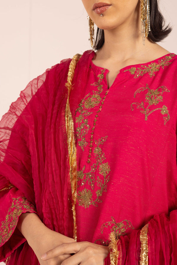 Hues of Red Nazakat 3 piece