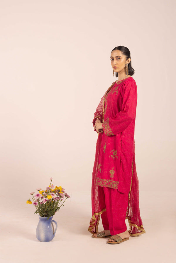 Hues of Red Nazakat 3 piece