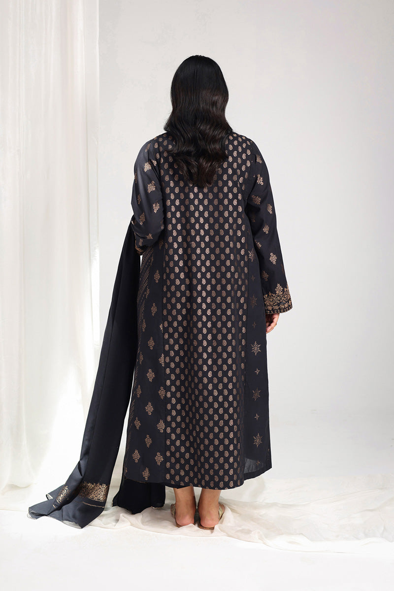 Golden Woven Raat ki Rani 3 Piece