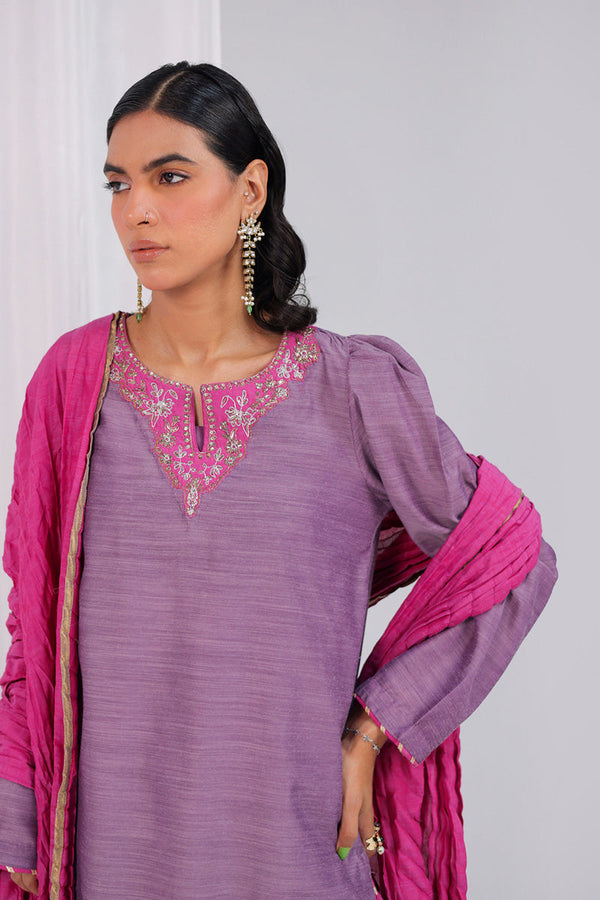 Shoukh Rang 3 Piece Gharara Set