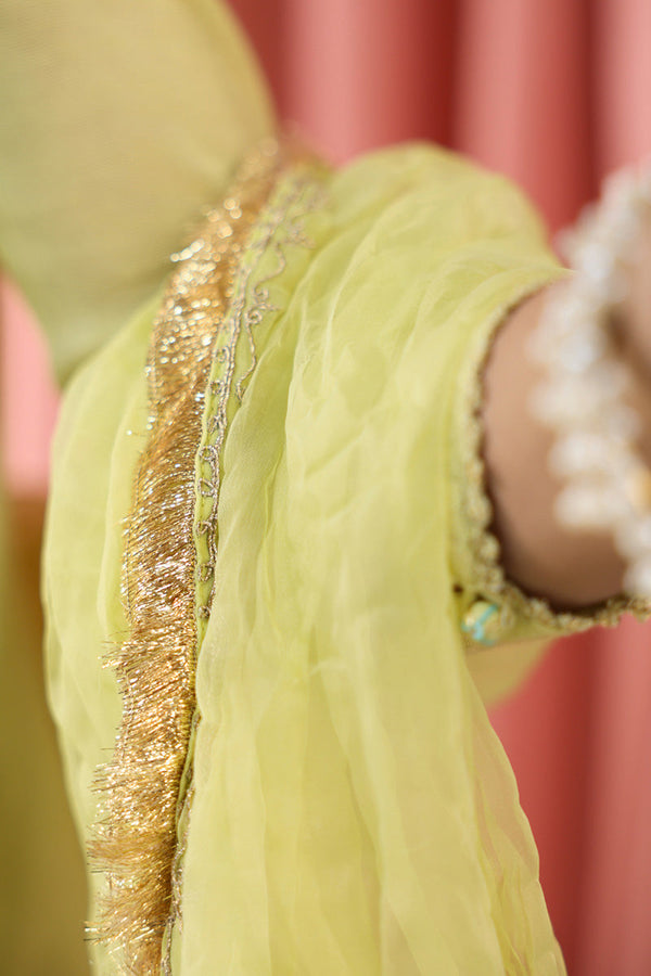 Mahrani Embroidered Gharara 3-Piece suit