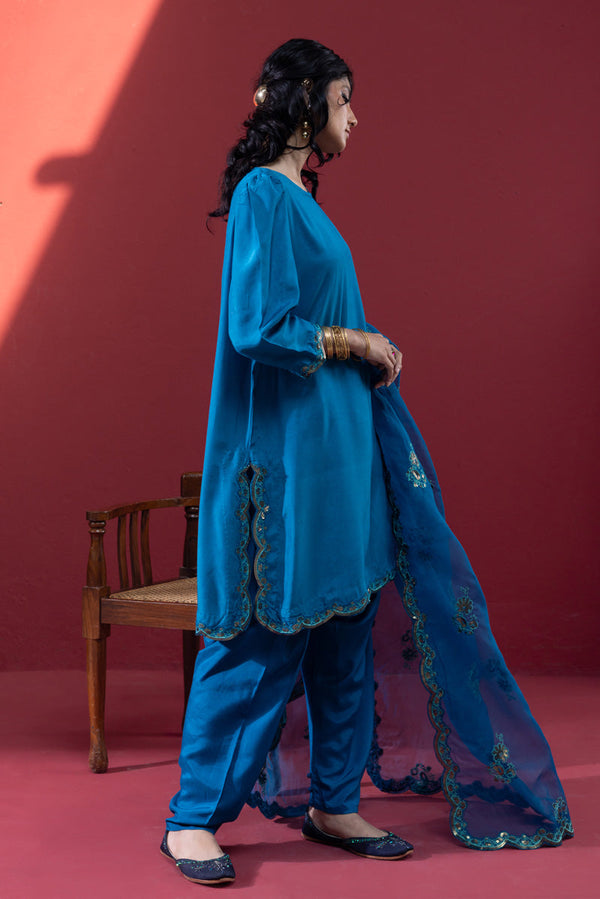 Scalloped Sequin 3-Piece Set