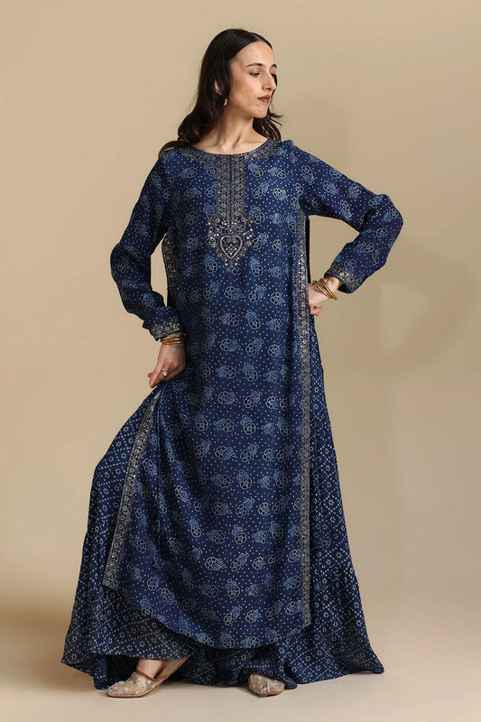 Embroidered Layered Dress