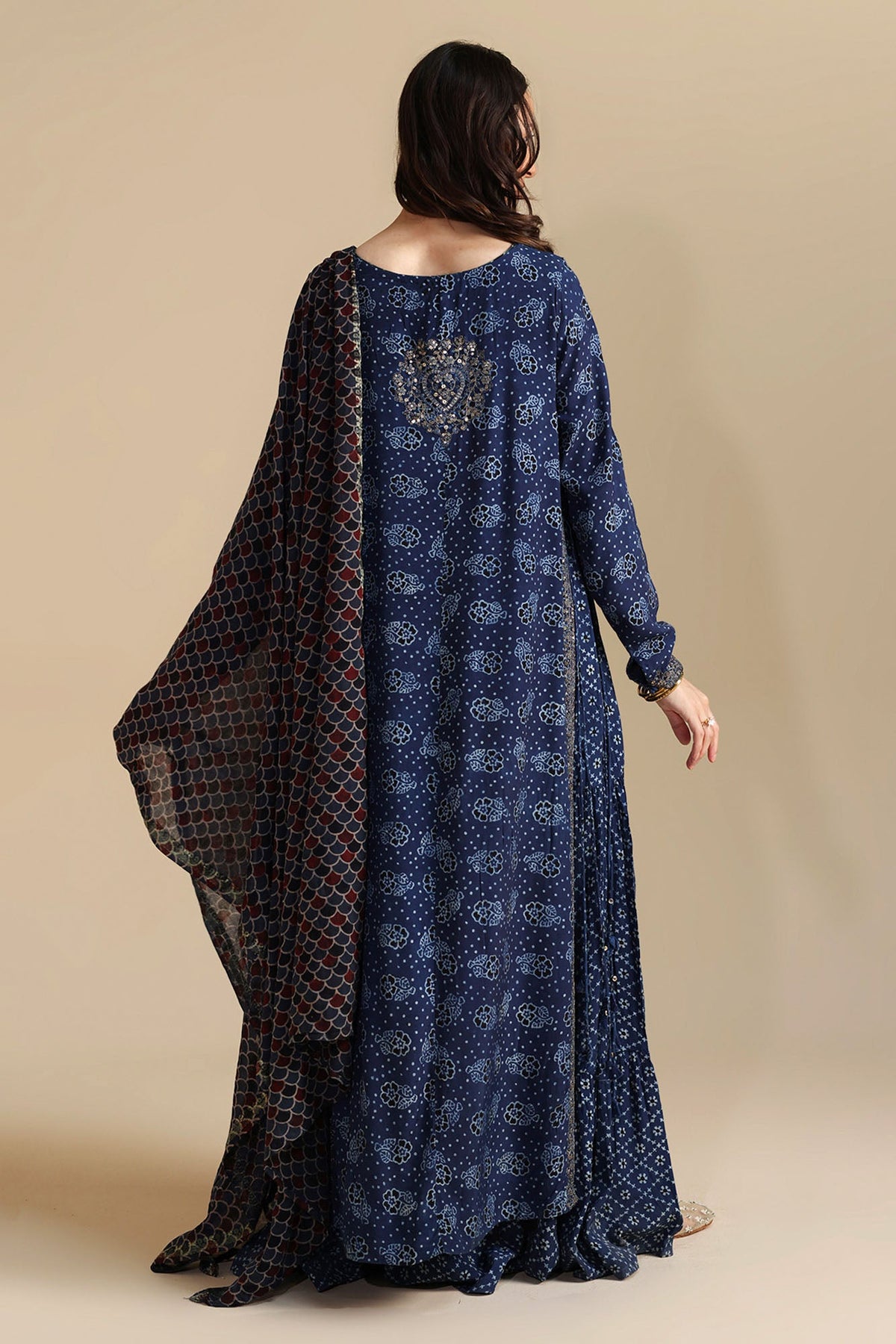 Embroidered Layered Dress