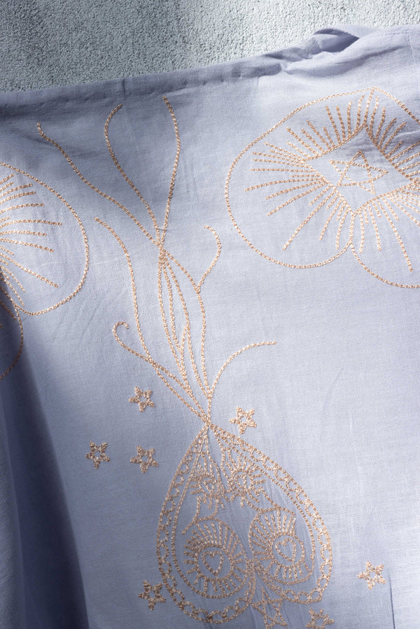 Embroidered Heart loom Top