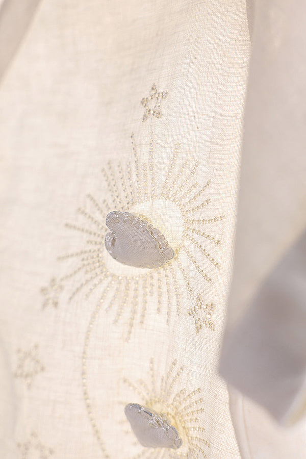 Embroidered Heart loom Top