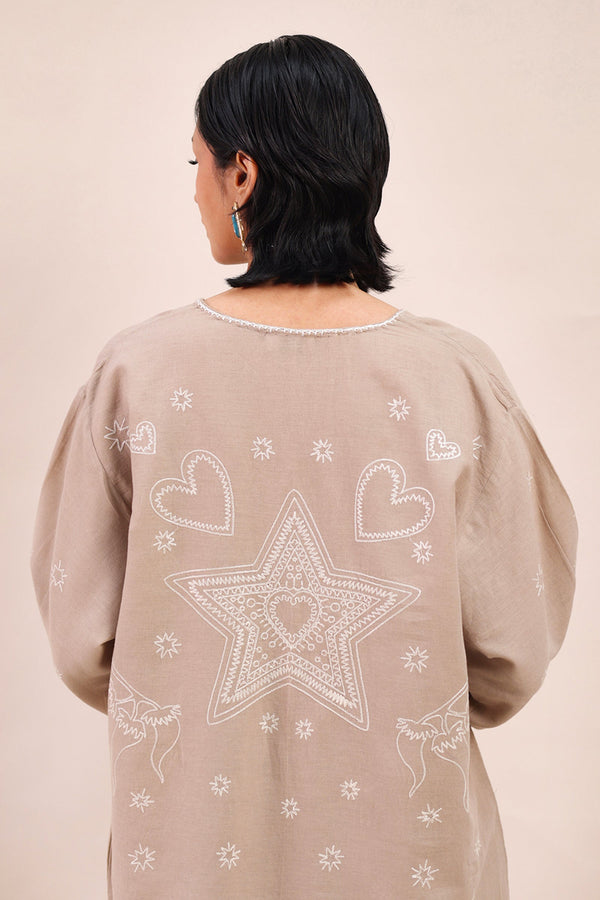 Ocean Whim Embroidered Kurta