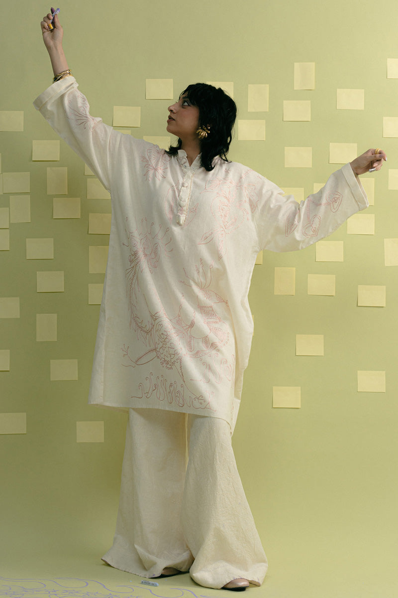 Mirchi Heart Embroidered Shirt