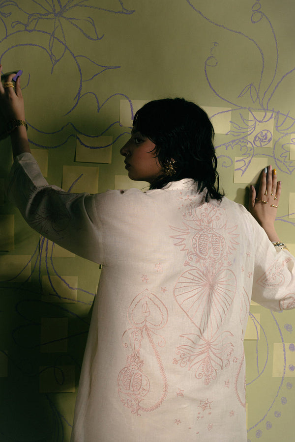 Mirchi Heart Embroidered Shirt