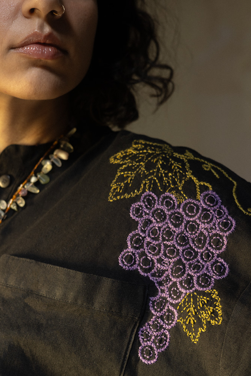 Embroidered Baddie Kurta