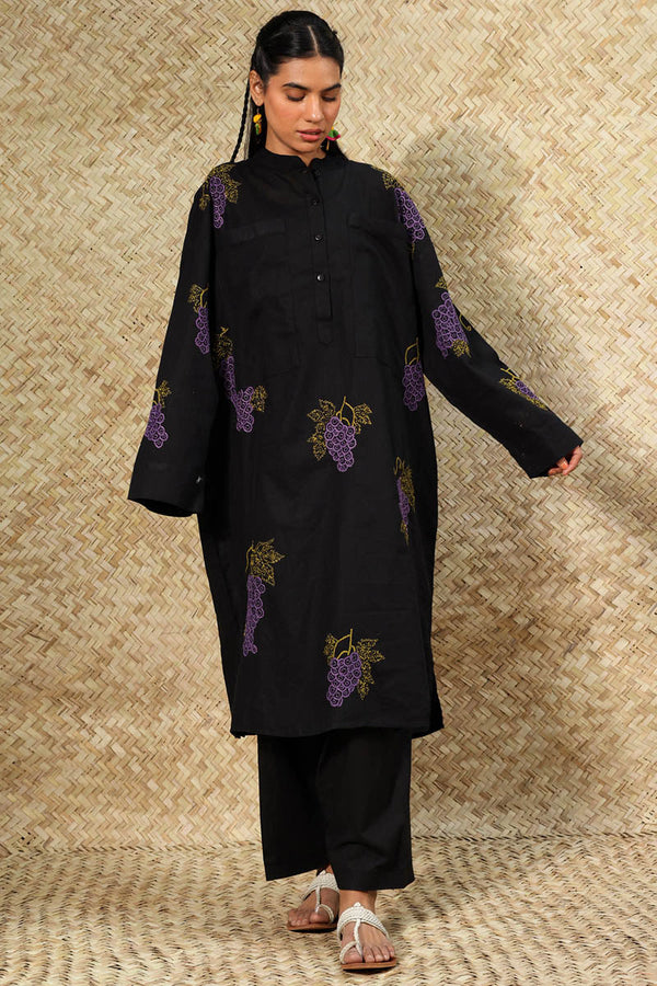 Embroidered Baddie Kurta