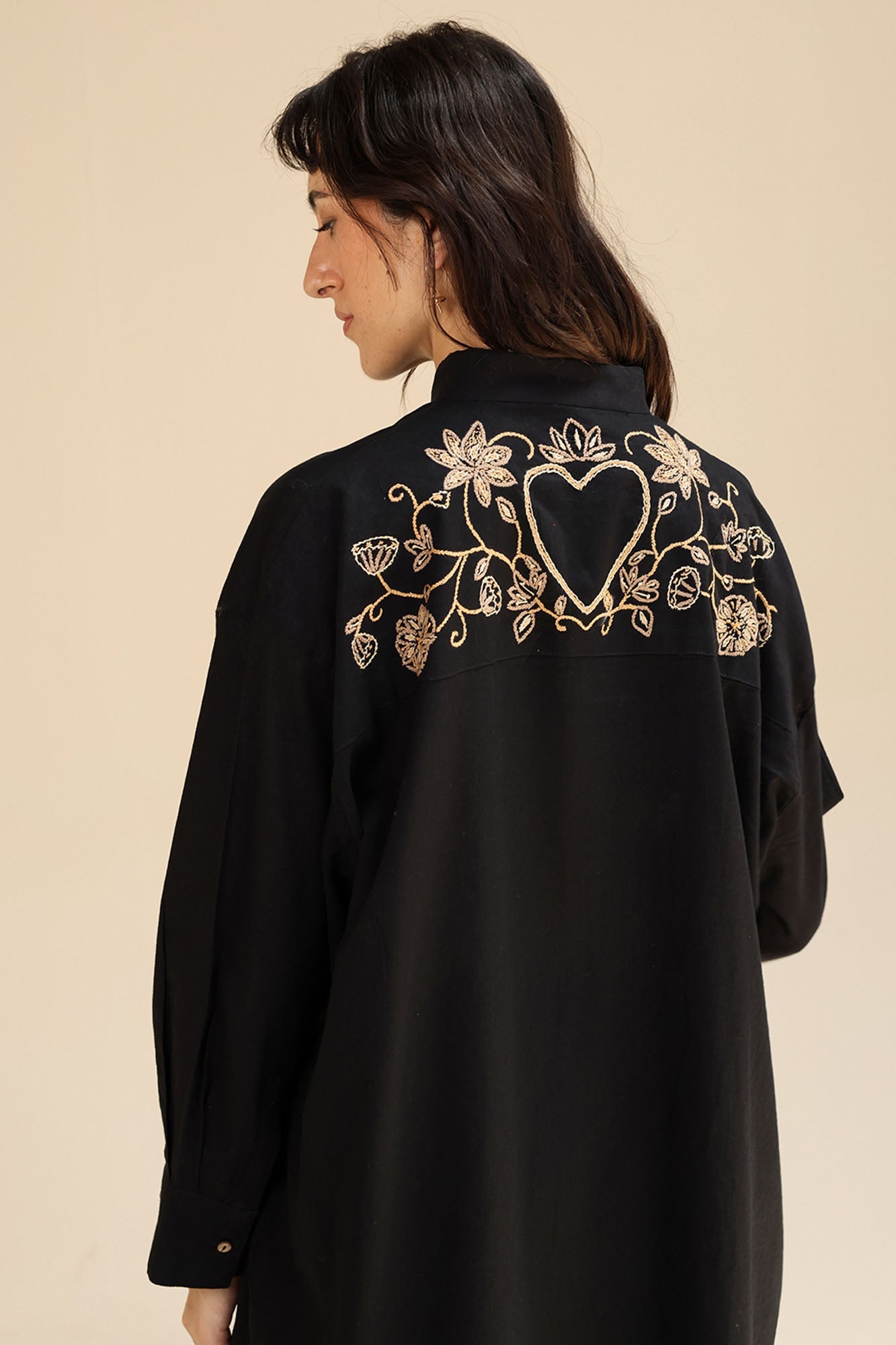 Heart loom Embroidered Top