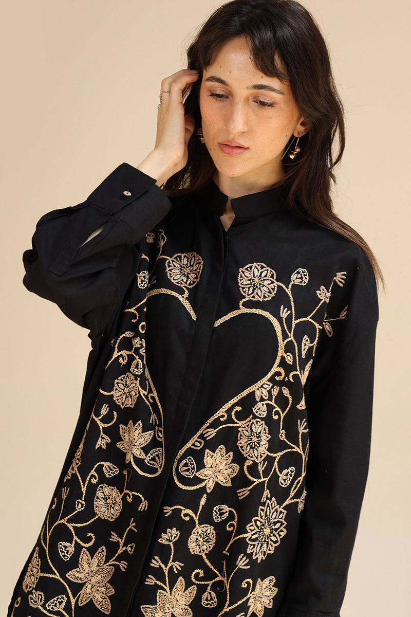 Heart loom Embroidered Top