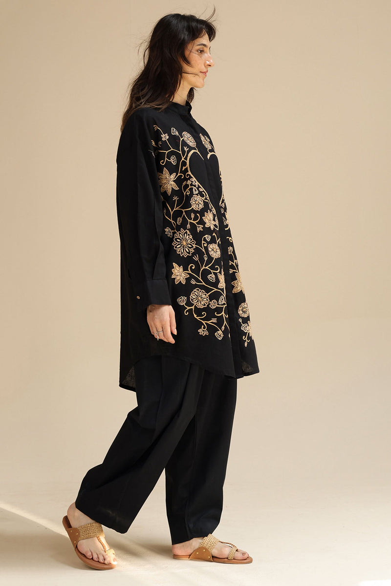 Heart loom Embroidered Top