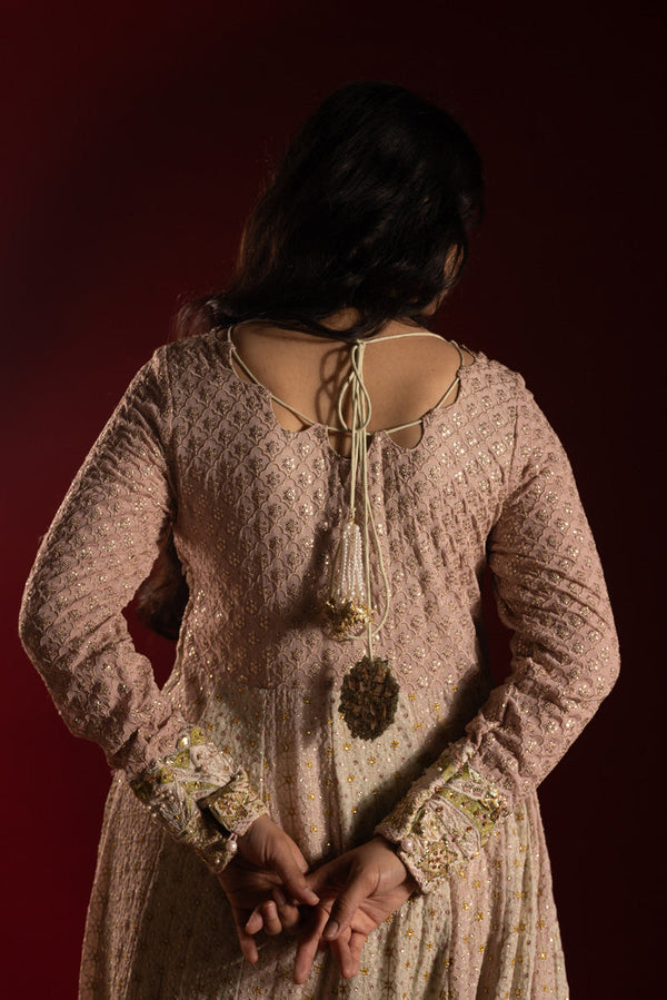 Zar-e-Nur Anarkali Set