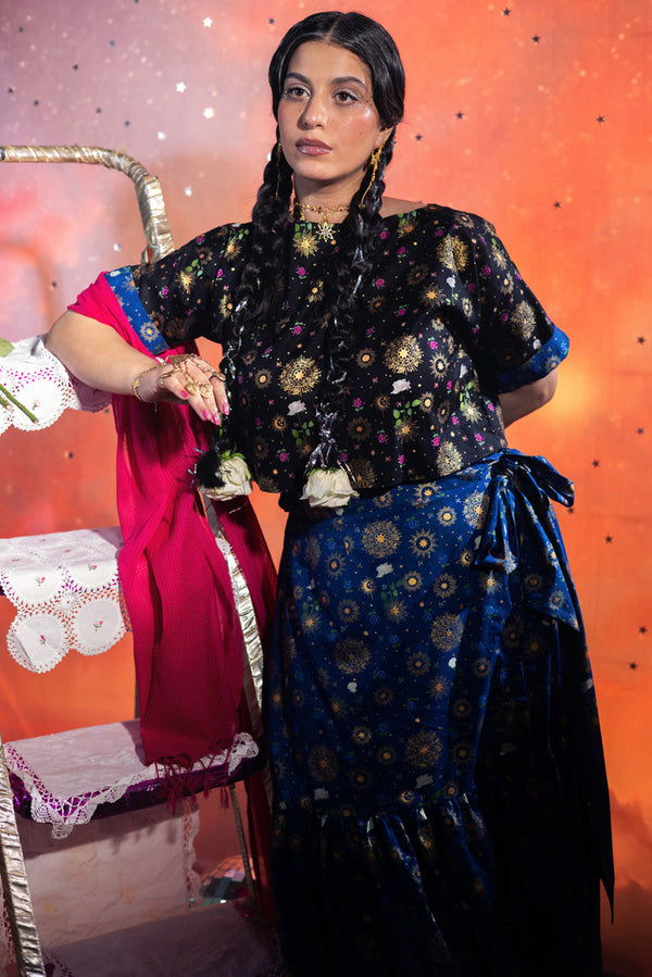 Midnight Sarong Set