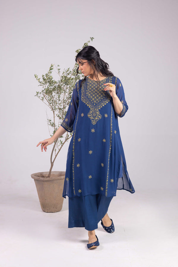 Boho Beet Hand-Embroidered Duo