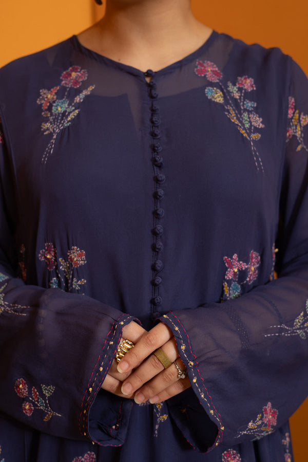 Hand-Stitches Flared Set